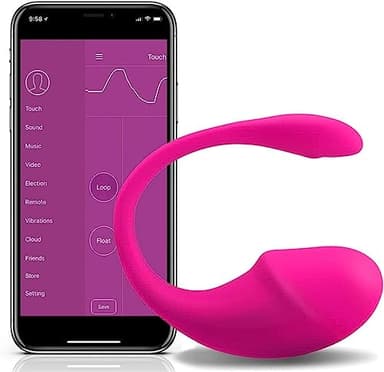 Massaggiatore portatile Ṽî𝖇rante con controllo wireless con APP, Ṽibratṓrḙṗer con telecomando intelligente Bluetooth con app per smartphone iOS e Android, adatta per la vita di còppià dönnã Sx2