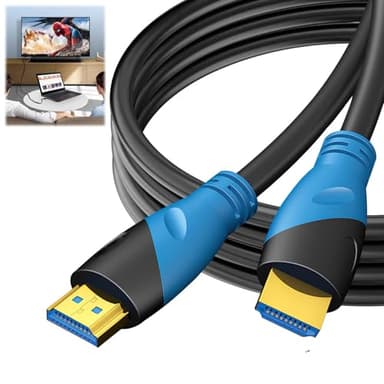 SRLWMYI Cavo HDMI 10 metri ad Alta Velocità 4K/60HZ 10M (HDMI 2.0, 18 Gbps) Connettori Placcati Oro, Supporto 3D per Gaming e Home Theater con Xbox Laptop PS4 PS9 PC HDTV proiettore