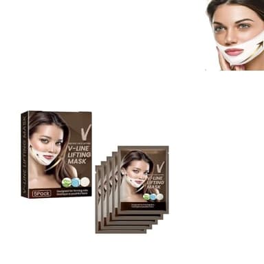 Maschera Lifting Facciale Doppio Mento,Maschera Dimagrante Per Il Mento,Maschera Linea V,Maschera Idratante viso V,Maschera Viso Lifting V Line,Maschera a Doppio Strato Per Il Sollevamento Intenso