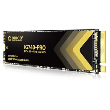 ORICO SSD M.2 NVMe 2TB Industriale, Fino a 7450 MB/s, PCIe 4.0 SSD M2 con TLC 3D NAND e Dissipatore Innovativo, per l'Edge Computing, PC Industriali, Laptop Personale e PS5 - IG740PRO