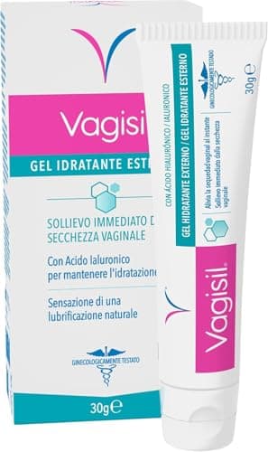 Vagisil Gel Lubrificante Intimo Esterno, Allevia La Secchezza Vaginale, A Base Acqua, Con Acido Ialuronico, Per Un Sollievo Rapido, Uso Quotidiano, 30 g
