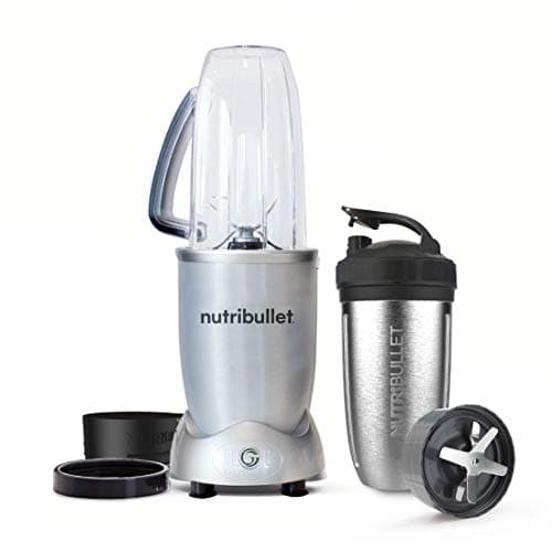 nutribullet Set da 8 pezzi 1200 – estrazione 1200 W – Miscela frutta congelata, noci e ghiaccio – include 1 tazza in acciaio isolante da 900 ml, 1 tazza colossale da 900 ml, 2 anelli con manico e 2