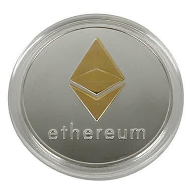 Portafoglio hardware per la memorizzazione di criptovalute come Bitcoin, Ethereum con gettoni (ERC20), Litecoin, Ripple + BONUS (Moneta Ethereum (argento))