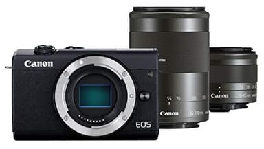 CANON EOS M200 Noir + 15-45 + 55-200