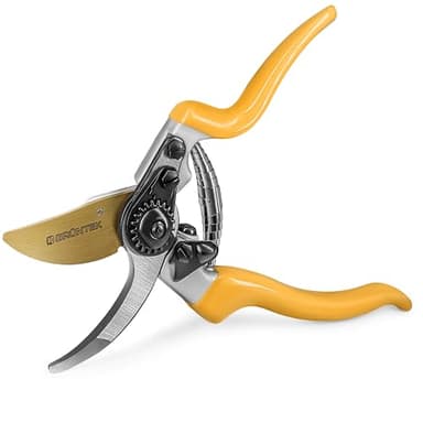 GRÜNTEK Forbici Cesoie da Potatura Professionali Z-25 Premium: Forbici da Giardinaggio Forgiate in Teflon Antiaderente. Cesoia da Giardino di Alta qualità