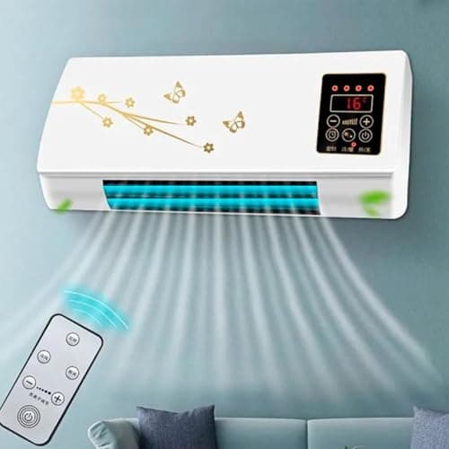 Split Max Aire Acondicionado Portatil, Climatizzatore da Parete, 54x20x11.5cm, Aria condizionata Freddo/Caldo con Timer, 1800W Climatizzatore Libiyi, Facile Controllare,Protezione dal surriscaldamento
