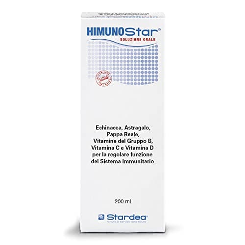 Himunostar Soluzione Orale | Integratore Alimentare per Bambini| Sistema Immunitario | Difese Naturali | con Estratti Vegetali Attivi di Echinacea, Astragalo e Uncaria | 200 ml | Da Bere | Stardea