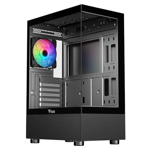 Itek Case SHOWBUI 33B - Gaming Tower ATX- 12cm ARGB fan - USB3 - Side & Front Panel Temp Glass