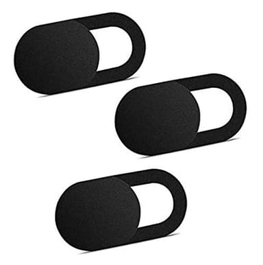 iVoler Webcam Cover, [3 Pezzi] Copri Webcam Slider Copertura Webcam Ultra Sottile Camera Cover per Laptop, PC, Computer Portatile, Phone, Tablet, Smartphones, Noteboook PRO - (Nero)