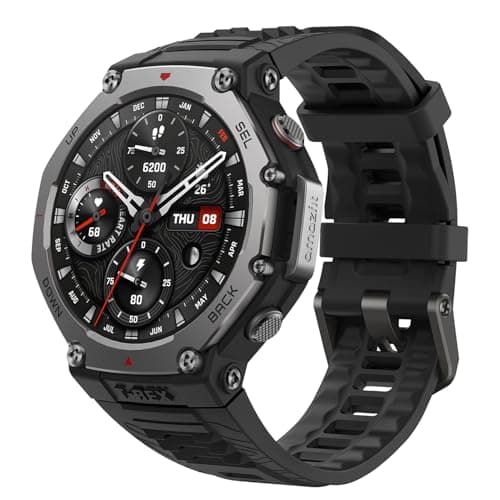 Amazfit T-Rex 3 Outdoor Smartwatch 48mm Display AMOLED, Mappe & Navigazione Offline, 6 Sistemi Satellitari Dual Band GPS, 27 Giorni di Durata Batteria, Pagamento NFC, 170+ Modalità Sport per Avventura