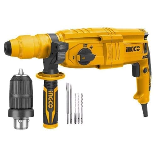 Trapano Tassellatore con mandrino + accessori - RGH9028-2 INGCO - 800W