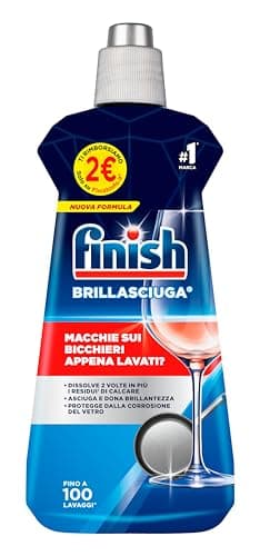Finish Brillantante Lavastoviglie, 1 Prodotto da 500 ml di Brillantante, Additivo Lavastoviglie per Stoviglie Splendenti e Asciutte