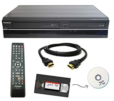 Toshiba VHS a DVD Recorder VCR Combo w/Remote, HDMI