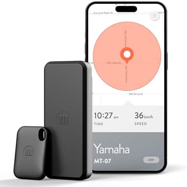 Monimoto 9 Tracker GPS e allarme antifurto - Installazione fai da te, nessun cablaggio, impermeabile, copertura globale - per veicoli, moto, auto, biciclette, ATV, motori di barche, caravan