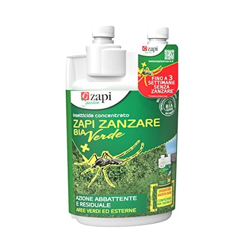 Zapi Garden Bia Verde - Insetticida per Zanzare, Fino a 3 Settimane, Antizanzare Concentrato, Esterno Giardino, 1 litro