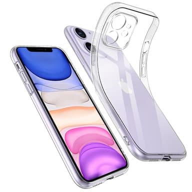 Opkiegrn Cover Compatibile con iPhone 11 con Protezione Fotocamera, TPU in silicone Trasparente Sottile Antiurto HD protezione chiara Custodia per iPhone 11