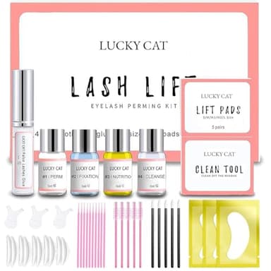 Kit Laminazione Ciglia, 2025 Aggiornato Laminazione Ciglia Kit Completo, Kit Permanente Extension Ciglia, Professionale Lash Lift Kit, Durata 6-8 Settimane, Ideale per Uso Domestico e Salone