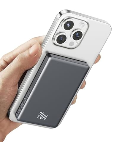 Magsafe Power Bank 10000mAh, Molto Ricarica Rapida Caricatore Portatile Magnetico Wireless, Slim 20w PowerBank con Ingresso e Uscita USB C, Battery Pack Caricabatterie per iPhone 16/15/14/13/12 Serie
