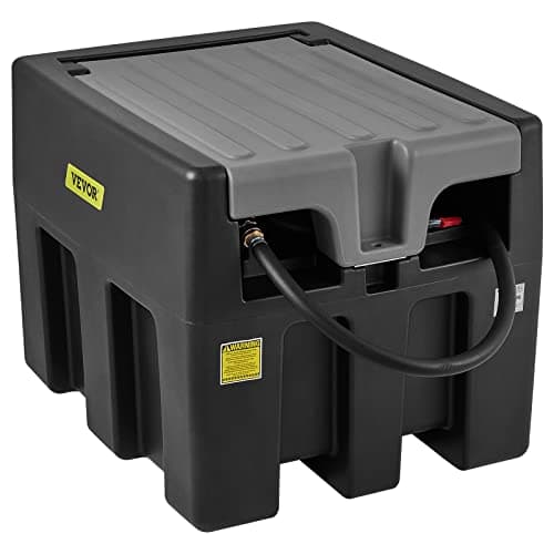VEVOR Serbatoio per Carburante Portatile, 220 L 12V CC Grande Serbatoio per Carburante con Pompa a Trasferimento Nero per Camion, Trattori, Navi, Camper, Industrie all'Aperto, Industrie Edili