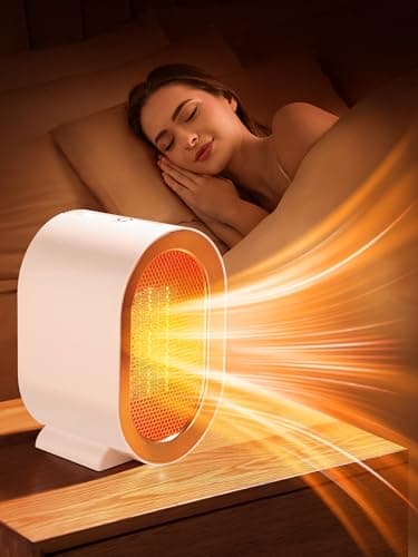 Stufetta Elettrica Basso Consumo, 2S Riscaldamento Stufa Elettrica Basso Consumo Scaldabagno Elettrico, 2 Modalità Termoventilatore da Bagno Stufetta Elettrica da Bagno,Quieto Riscaldamento Elettrico