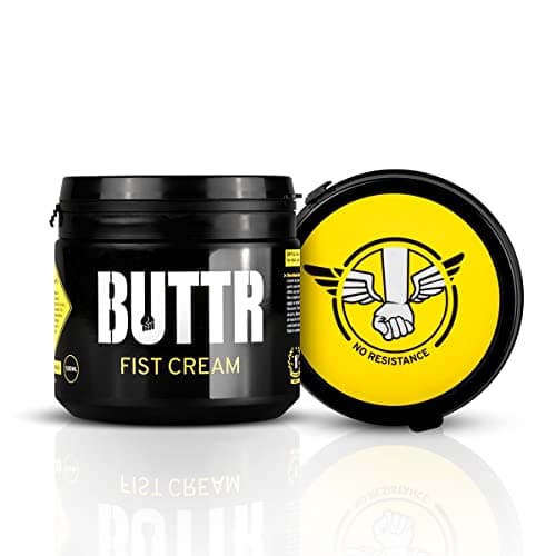 BUTTR Fisting Cream (500 ml) Lubrificante a base di silicone, Crema liscia e spessa per penetrazione dura, Senza profumo in bianco, Protegge da lesioni, Extra delicato sulla pelle, con istruzioni