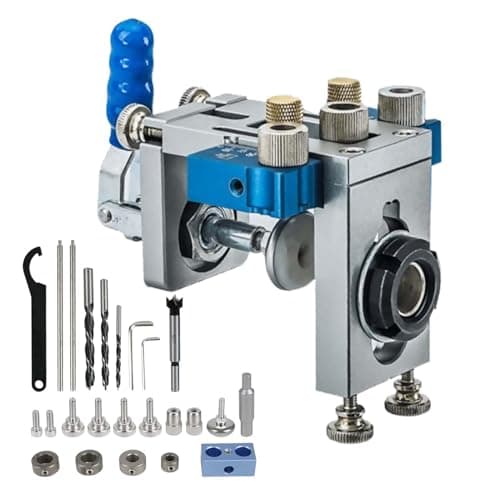 Kit Di Guida Per Trapano, Kit Maschera Per Fori Tascabili 3 In 1, Guida Di Perforazione Regolabile Localizzatore Di Punzoni Strumenti Di Falegnameria, Guida Localizzatore Jig