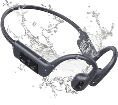 MONODEAL Cuffie Conduzione Ossea, IP68 Cuffie Subacquee per Piscina, 32GB MP3 Subacqueo per Nuoto, Bluetooth 5.3 Adatto per Cuffie Bluetooth Sport, Nuoto, Surf, Corsa