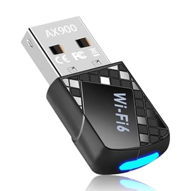 USB Wifi 6 Ax900 PC, Chiavetta Wifi per Pc Fisso Dual-Band 5ghz/2.4ghz, Chiavetta Wifi Usb 2.0, Adattatore Wifi Usb Ricevitore Wifi Disponibile per Windows 11/10/7 Et Linux