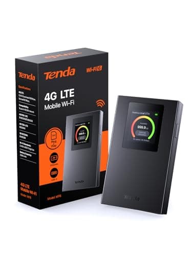Tenda (Nuovo) MF6 Saponetta WiFi con SIM Cat4 150Mbps, WiFi 6 AX300Mbps, Router Portatile, Schermo LCD a Colori, Batteria Ricaricabile, Carica con Powerbank, Configurazione Semplice, Design Compatto