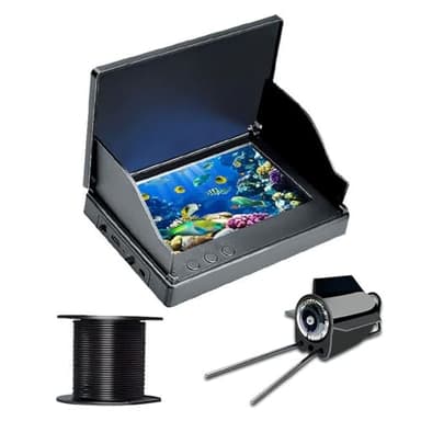Colitt Underwater Fishing Camera, 2025 New Colitt Fishing Camera, 4.3 Inch LCD and HD Lens, 220° Wide Angle, with Night Vision Light, for Ice Lake Sea Boat Fishing (50m)