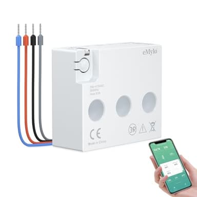 eMylo Misuratore di energia Zibee intelligente Mini monitor di potenza elettrica 99% Alta precisione 3 Fase in tempo reale consumo di energia metro Protezione da sovraccarico per la appartamento