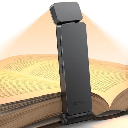 maxtachi Luce per Lettura Libri a Letto, Ricaricabile USB Luce da Lettura per Libro, 3 Colori e 3 Luminosità Regolabili in Continuo, Proteggere gli Occhi, Flessibile Luce Lettura per Amanti dei Libri