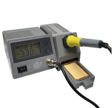 Stazione Saldante Elettrica Professionale EMPOTEC EM-931 con Display Digitale Temperatura Regolabile 150-450°C Spugna 48W 220-240V di Saldatura Dissaldante Alta Qualità