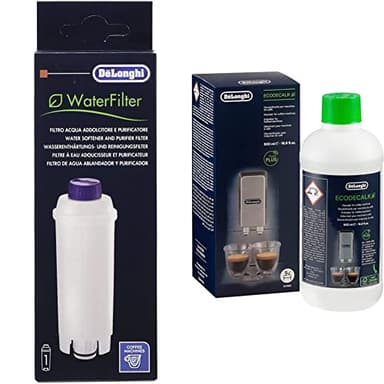 De'Longhi DLSC002 Filtro Addolcitore Ecam & ECODECALK Decalcificante Naturale, 500 ml