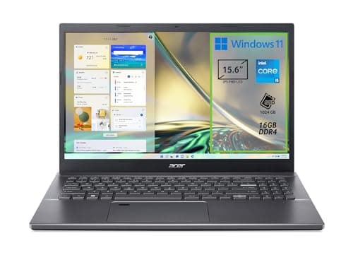 Acer Aspire 5 A515-57-51X4 PC Portatile, Notebook, Processore Intel Core i5-12450H, RAM 16 GB DDR4, 1024 GB PCIe NVMe SSD, Display 15.6" IPS FHD LED LCD, Scheda Grafica Intel UHD, Windows 11 Home