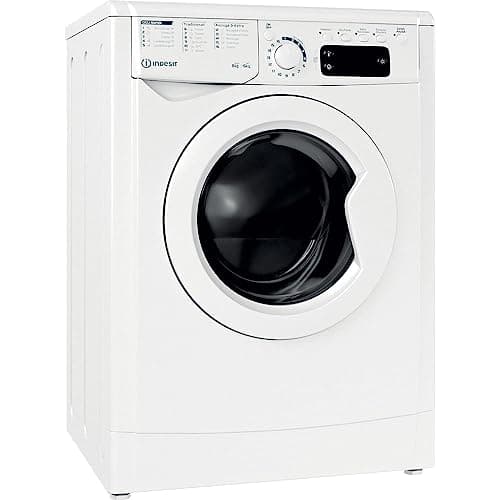 Indesit EWDE 861483 W IT N - Lavasciuga 8kg Carica Frontale, Libera Installazione. Centrifuga 1400 Giri Al Minuto. Larghezza 59,5cm, Profondità 53,5cm, Altezza 85,0cm, Classe Energetica D
