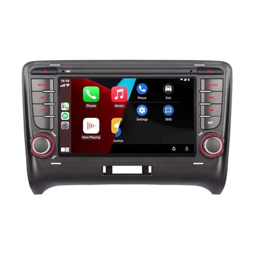 LXKLSZ Autoradio Compatibile con Wireless Carplay/Android Auto per Audi TT MK2 8J 2004-2015 con IPS Touch Screen/Bluetooth/Mirror Link/FM/AM/USB