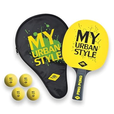 Donic-Schildkröt 788485, Set Tennistavolo Unisex-Adulto, Nero/Giallo, Taglia Unica