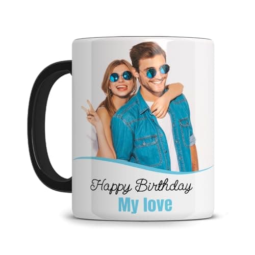 Tazza Personalizzata con Foto e testo, regalo originale e unico, tazza personalizzata con nome, regalo di compleanno, Festa del Papà - Festa della mamma - ceramica