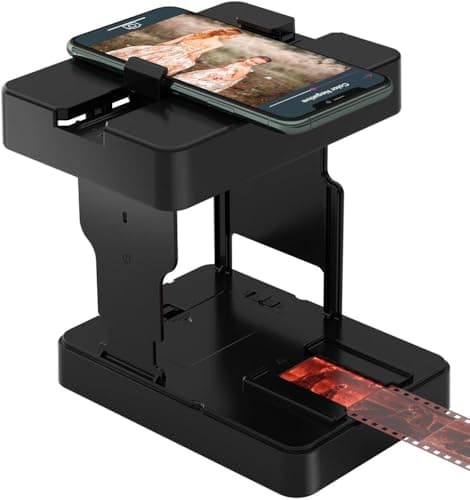 Scanner di film mobile 35 mm, diapositive positive e negative digitalizzare diapositive e negative a casa con il proprio smartphone, digitalizzare le diapositive