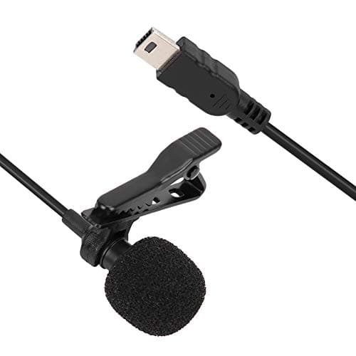 Microfono professionale mini USB stereo esterno con supporto clip Clip and Play per 3/3+/4, per registrazione audio e video