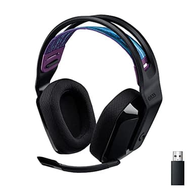 Logitech G535 LIGHTSPEED Cuffia con Microfono Gaming Wireless - Cuffie Supra-Aurali Leggere, Microfono Flip to Mute, Audio Stereo, Compatibile con PC, PS4, PS5, Ricaricabile Tramite USB - Nero