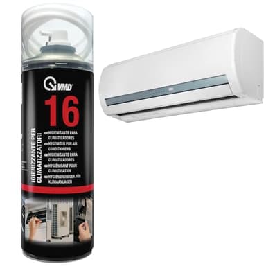 VMD Italia - VMD 16 - Igienizzante per Climatizzatori, Bomboletta Spray con Cannula da 60 cm, Elimina Odori, Igienizzante Auto, Kit Pulizia Auto, 400 ml