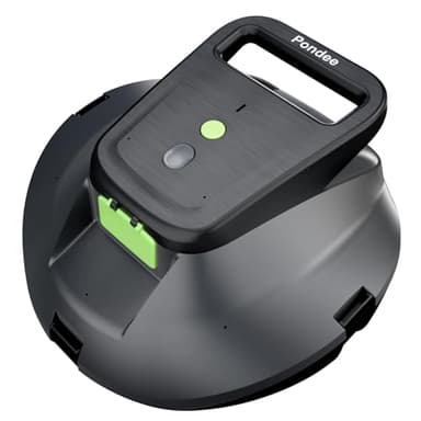 Pondee X1 Robot Piscina Fuori Terra, Aspirapolvere per Piscina Senza Fili, 120 Minuti di Autonomia, Funzione di Auto-Parking, Doppio Motore, Pulizia Facile con Un Solo Click per Piscine Fino a 80㎡