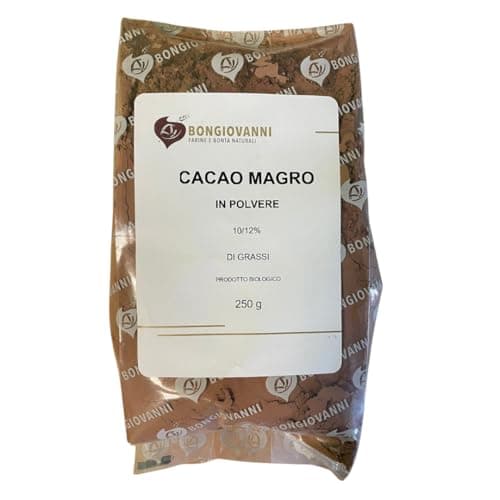 BONGIOVANNI FARINE E BONTA' NATURALI Cacao Magro 10/12 in polvere 250g BIO