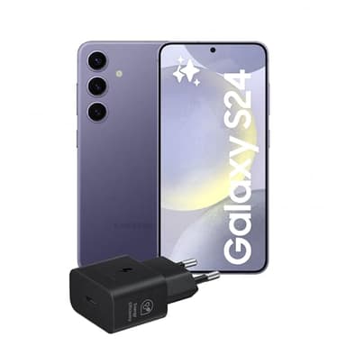 Samsung Galaxy S24 Smartphone AI, Caricatore incluso, Display 6.2'' FHD+ Dynamic AMOLED 2X, Fotocamera 50MP, RAM 8GB, 256GB, 4.000 mAh, Cobalt Violet [Versione italiana]