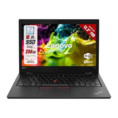 Lenovo ThinkPad, Diplay 13.3" FHD, CPU Intel i5-8250U, Ram 16GB, SSD 256GB, W11, Computer Portatile Pronto all'uso con Libre Office (Ricondizionato)