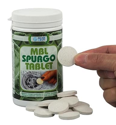 MBL SPURGO TABLET - n. 50 compresse da 3,5 gr - Attivatore biologico-enzimatico in compresse idrosolubili, per il trattamento di fosse biologiche, e per le tubazioni degli impianti di scarico
