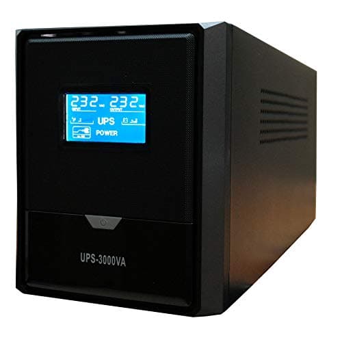 RIVELT UPS GRUPPO DI CONTINUITA' 3000 VA 1800W 4 USCITE BIVALENTI DISPLAY LCD 4 BATTERIE 12 VOLT 9 A INCLUSE