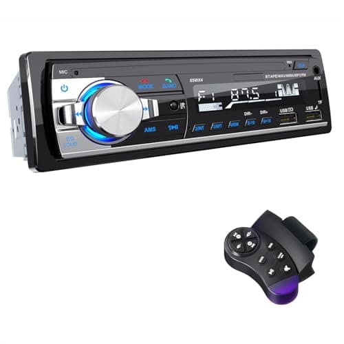 RDS Autoradio Bluetooth 5.0,CENXINY Autoradio 1DIN Stereo Auto Bluetooth 4x65W con Orologio e Telecomando, Lettore MP3 Compatibile con 2 Porte USB/Ingresso AUX/TF/SD/iOS/Android
